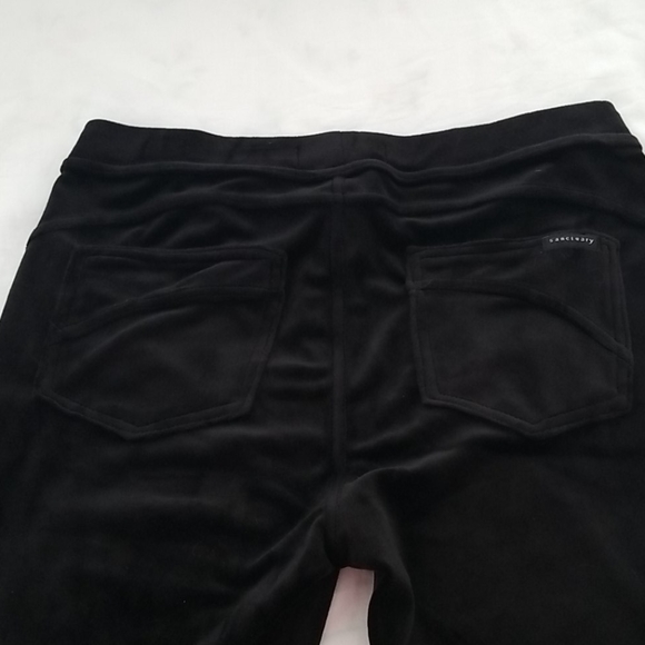 Sanctuary Pants - Black velvet leggings